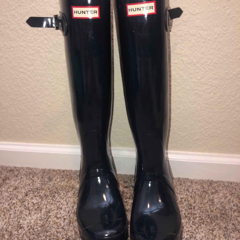 NAVY BLUE HUNTER BOOTS